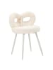 Mauro Ferretti Mini-Teddy-Sessel, weiß, ø 40 x 67 cm