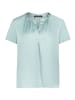 Betty Barclay Satin-Bluse kurzarm in Gray Mist