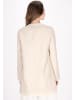 DreiMaster Women Coat in light beige glitter