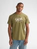 Petrol Industries Bedrucktes Jersey T-Shirt Huracán in Grün
