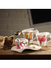 Villeroy & Boch Becher mit Henkel NewWave Caffè 300 ml weiß-rosa in weiß-rosa