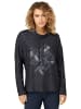 Gina Laura Sweatshirt in black melange