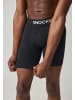 SNOCKS Lange Boxershorts aus Modal Schwarz 3 Stück
