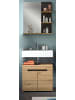 Inn.Furn Badmöbel-Set Eiche, grau 2-teilig 63 cm, Komplettset mit Soft-Close