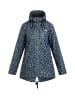 Schmuddelwedda Regenjacke Mit Leo-Print in Blau Grau Schwarz Leo