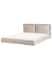 Beliani 10-tlg Wasserbett BAJONNA in Beige/Schwarz