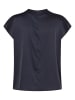 Zero  Satin-Bluse mit Kragen in Deep Sky