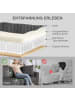 HOMCOM 3 Sitzer Sofa in Dunkelgrau 212L x 80B x 88H cm