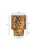 FineBuy Beistelltisch in Gold / Aluminium / 36x36x50