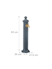 relaxdays Standbrunnen in Grau - (B)21,5 x (H)84 x (T)25 cm
