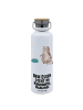 Mr. & Mrs. Panda Trinkflasche Katze Fressen mit Spruch in Weiß