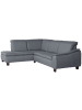 58 aufm Kessel ECKSOFA mit Ottomane links Kaylil Flachgewebe denim