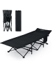 COSTWAY Feldbett klappbar Campingbett in Schwarz
