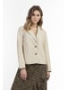 DreiMaster Vintage Damen Lederblazer in Wollweiss