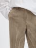 SELECTED FEMME SLWRITA MW Wide Pant Check in Monks Robe