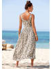 Vivance by Lascana Midikleid in beige-bedruckt