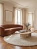 KADIMA DESIGN Rundteppich Berber weich wohnlich Wohnzimmer Schlafzimmer in Creme