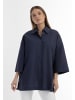 RISA Damen Oversized Hemd in Marine