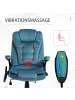 Vinsetto Massagestuhl-67B x 74T x 107-116H cm-Blau