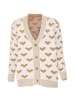Poomi Damen Strickjacke in Beige
