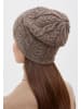Finn Flare Strickmütze Zopfstruktur in light brown