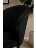 FineBuy Esszimmerstuhl in Schwarz / Samt / 53x55x83