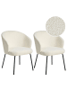 Beliani 2er-Set Esszimmerstuhl LUDDEN in Beige/Schwarz