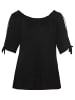sheego Carmenshirt in schwarz
