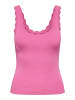 JDY Tanktop 'Nanna Scallop' in Pink