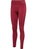 Hummel Hummel Leggings Hmlte Multisport Damen Dehnbarem Schnelltrocknend Nahtlosen in CABERNET/APPLE BUTTER MELANGE