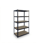 relaxdays Schwerlastregal in Schwarz - (B)100 x (H)180 x (T)60 cm