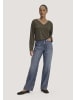 Hessnatur Hessnatur Longsleeve Oversize aus TENCEL™ Lyocell und Bio-Baumwolle in vintage oliv