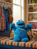 Sesamstraße Sesamstraße Krümelmonster 3D Plüsch Rucksack 58 cm in blau