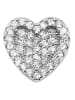 Adeliás Damen Anhänger – Herz Herzanhänger aus 925 Silber mit Zirkonia in silber