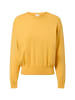CASH-MERE.CH Bio Baumwolle Oversize Style Rundhals Pullover in Zitronengelb