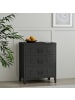 en.casa Metallschrank Hämeenlinna in Schwarz (H)72cm (B)60cm (T)40cm
