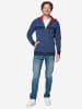 KOROSHI Sweatshirt Jacke in blau