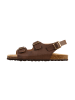 Divine Factory Leder-Pantoletten Noga Mistral BS Edge Braun