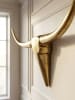KADIMA DESIGN Wanddekoration Geweih Bull L 125 cm Aluminium golden in Gold