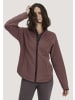 Hessnatur Fleece Jacke in rosébraun
