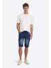Timezone Kurze Cargo-Shorts mit Used-Waschung und Reißverschluss in Navy