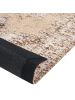 Beliani Kurzflor ALMUS in Beige/Braun - (W) 80 x (L) 300 cm