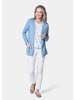 GOLDNER Langarm Feinstrick-Cardigan in pazifikblau