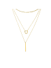Luxenter Halskette Rewary mit 18 Karat Gelbgold-Finish – REWARY