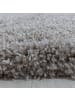 KADIMA DESIGN Teppich Hochflor Shaggy Uni Style Polypropylen Wohnzimmer in Beige