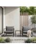 home24 Loungegruppe Moda 3-teilig in Grau