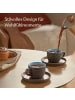 Cosumy Espressotassen mit Untertassen 4er Set - 90 ml Keramik