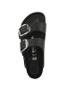 Birkenstock Sandale Arizona Big Buckle geöltes Nubukleder schmal in schwarz
