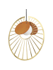 Beliani Pendelleuchten BARGO in Gold/Braun - (W) 20 x (H) 151 x (L) 10 cm