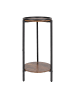 relaxdays Beistelltisch "Industrial" in Schwarz/ Braun - (H)73 x Ø 29,5 cm